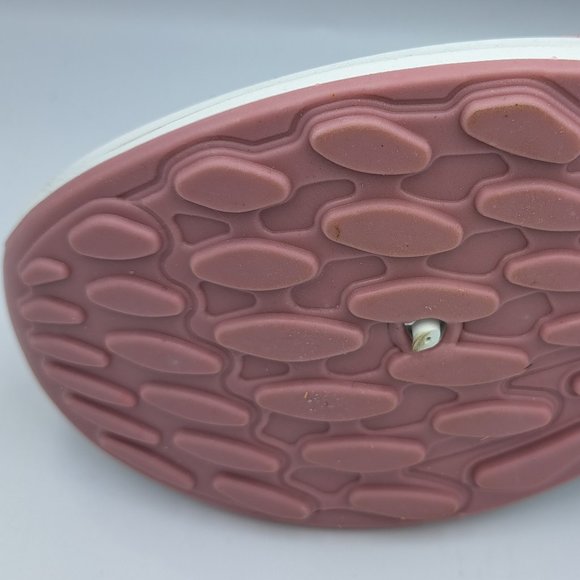 LAUREN TAYLOR Womens Pink SNEAKERS Size 37 slip-on ESPADRILLE stunning - Picture 10 of 12